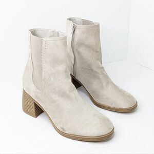 Nine West Light Beige Ankle Booties